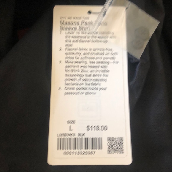 Lululemon Mason's peak Flannel shirt Medium - Picture 6 of 6